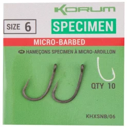 Korum Geschäft 69 Korum Xpert Specimen Haken, Widerhaken