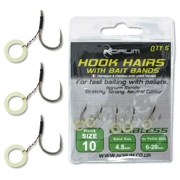 Korum Hook Hairs Mit Köderband 4 Korum Hook Hairs Mit Köderband – Bild 2